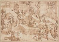 K IV 008
<br/>
Marteldood van de heilige Laurentius
<br/>
<em>Cambiaso, Luca (1527-1585)</em>